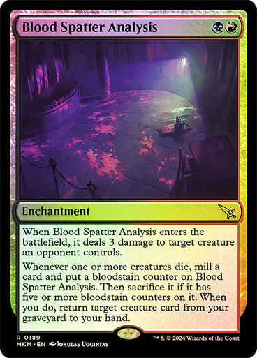 Blood Spatter Analysis (mkm) (189) / Foil
