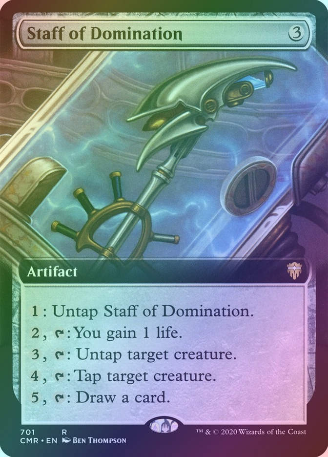 Staff of Domination (CMR) (701) / Extended Art / Foil