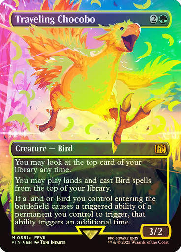 Traveling Chocobo (FIN) (Neon Ink Yellow) / Borderless