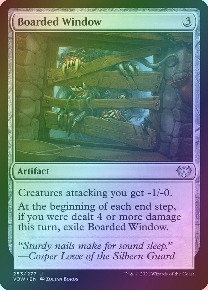 Boarded Window (VOW) (253) / Foil