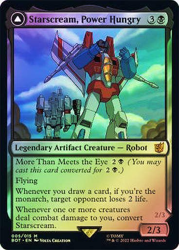 Starscream, Power Hungry // Starscream, Seeker Leader (BOT) (5) / Foil