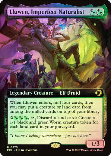 Lluwen, Imperfect Naturalist (ECL) (375) / Extended Art / Foil