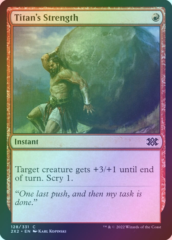 Titan's Strength (2X2) (128) / Foil