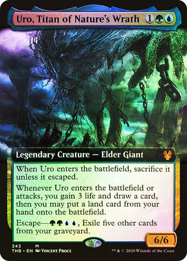 Uro, Titan of Nature's Wrath (THB) (343) / Extended Art / Foil