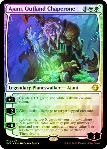 Ajani, Outland Chaperone (ECL) (4) / Foil — cara 1 de 2