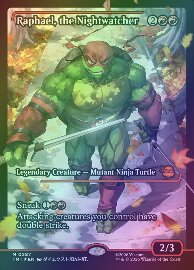 Raphael, the Nightwatcher (TMT) (287) / Showcase / Foil