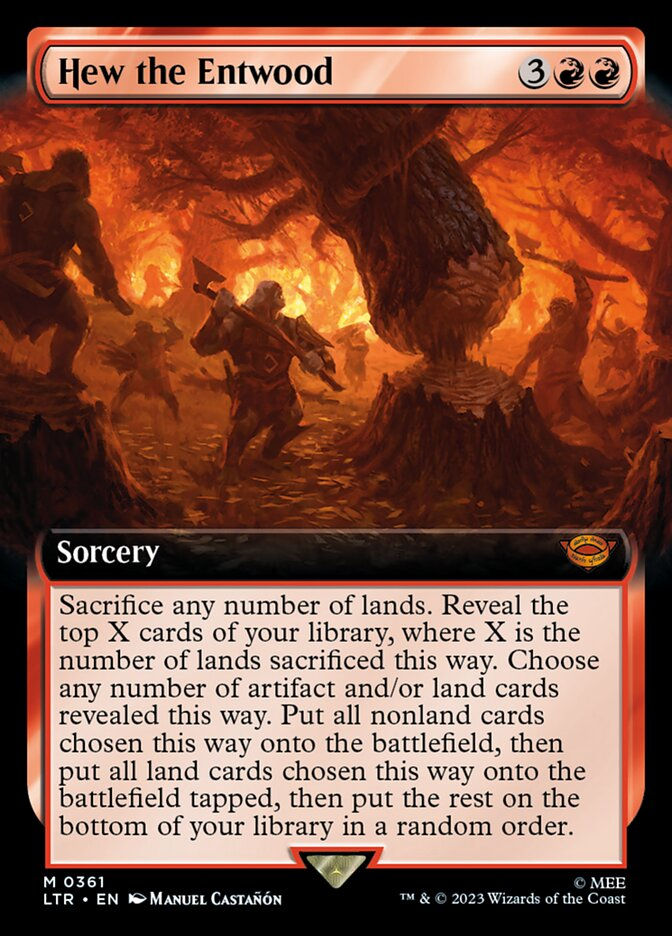 Hew the Entwood (LTR) (361) / Extended Art