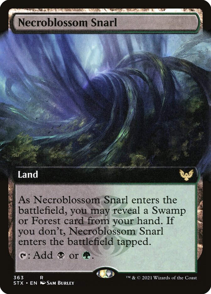 Necroblossom Snarl (STX) (363) / Extended Art