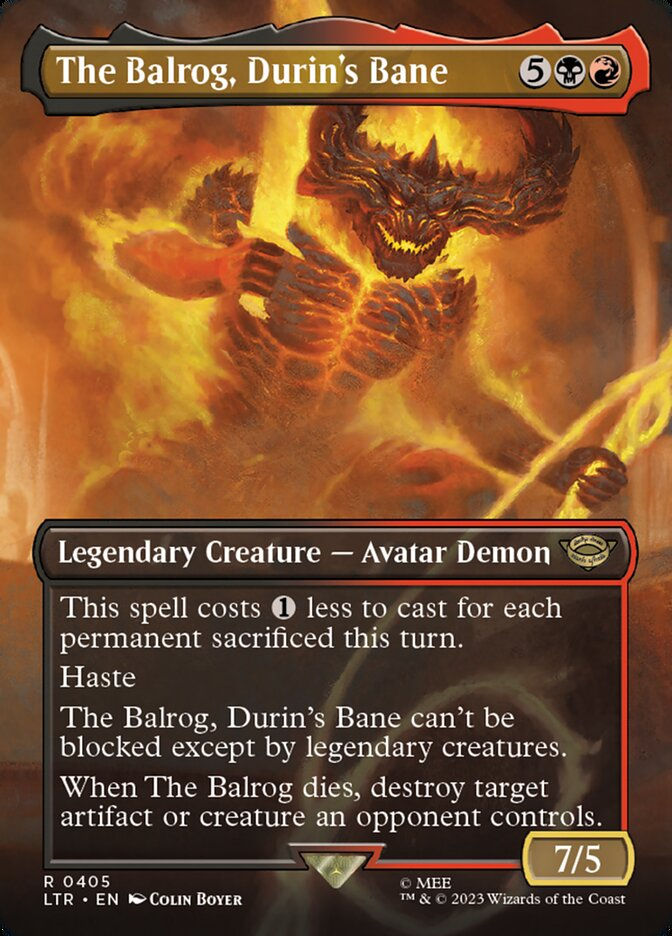 The Balrog, Durin's Bane (LTR) (405) / Borderless
