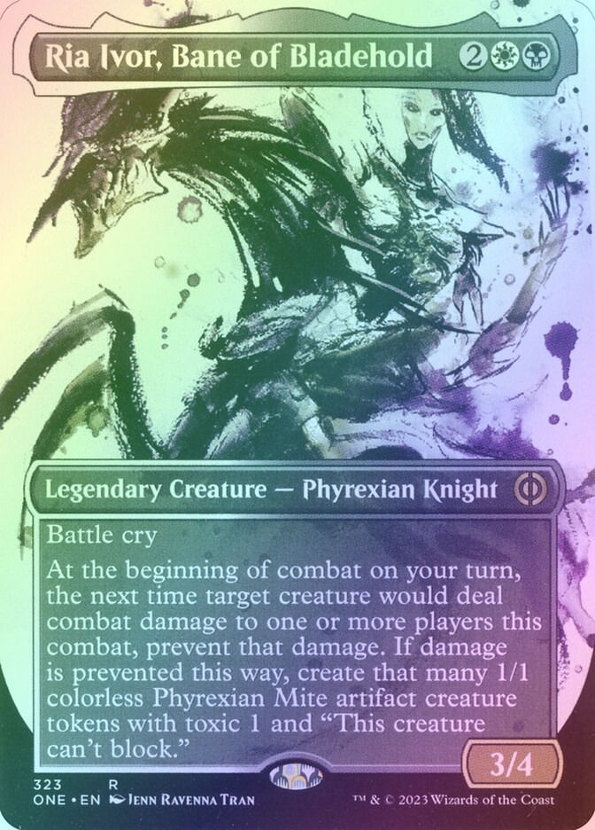 Ria Ivor, Bane of Bladehold (ONE) (323) / Borderless / Showcase / Foil