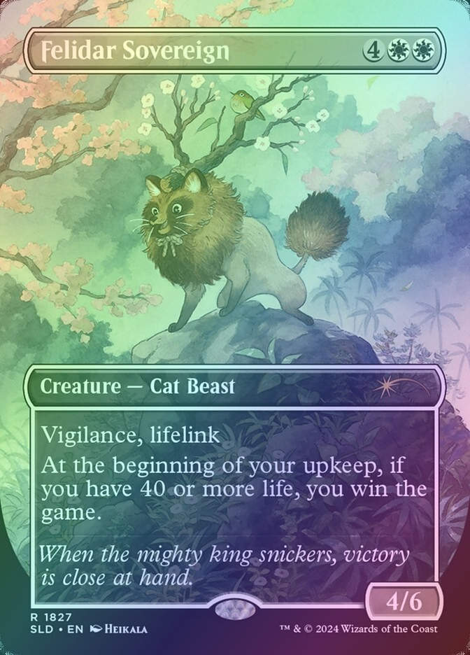 Felidar Sovereign (SLD) (1827) / Borderless / Rainbow Foil
