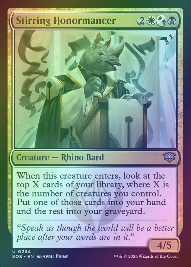 Stirring Honormancer (SOS) (234) / Foil