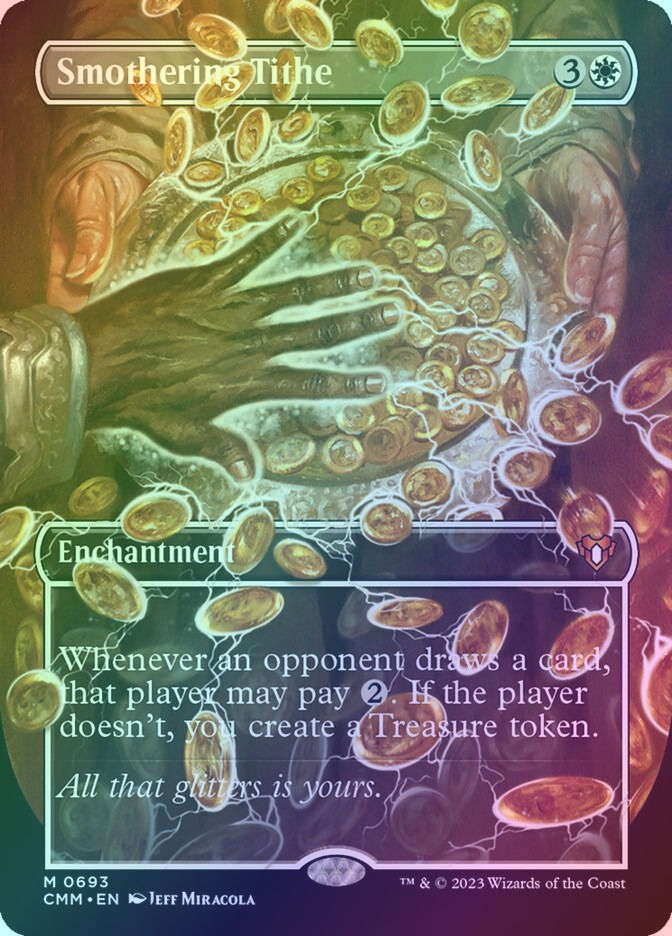 Smothering Tithe (CMM) (693) / Borderless / Foil
