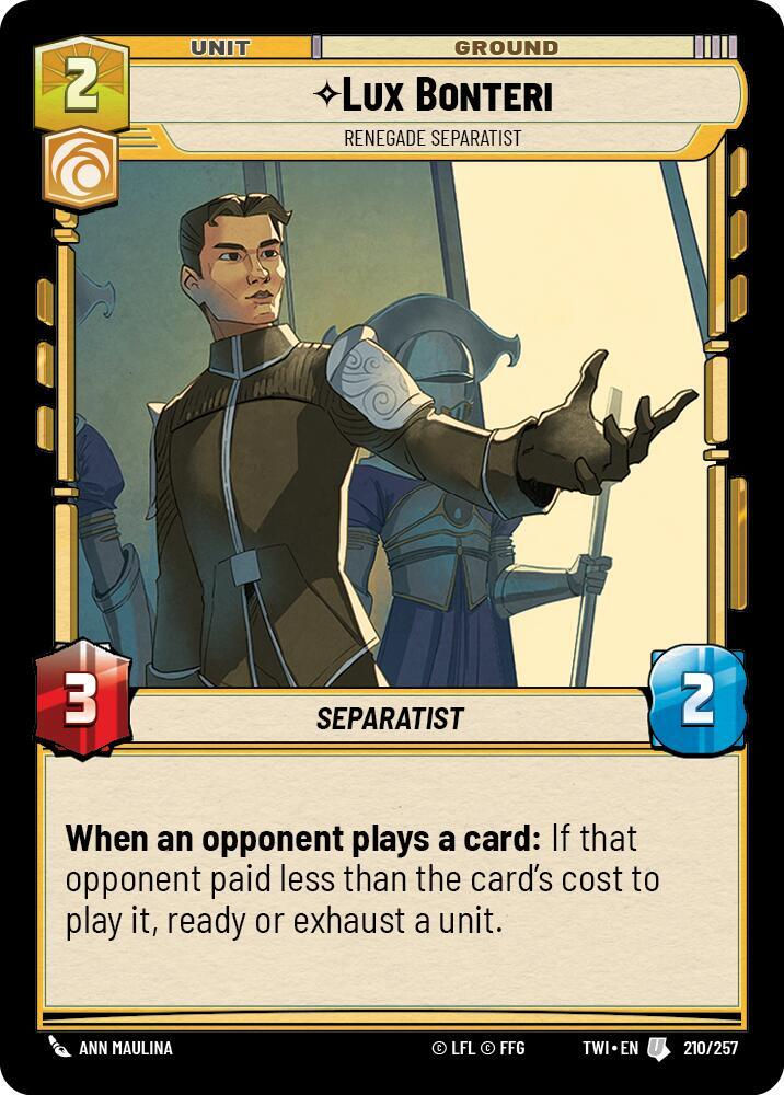 Lux Bonteri - Renegade Separatist (TWI) (210/257)