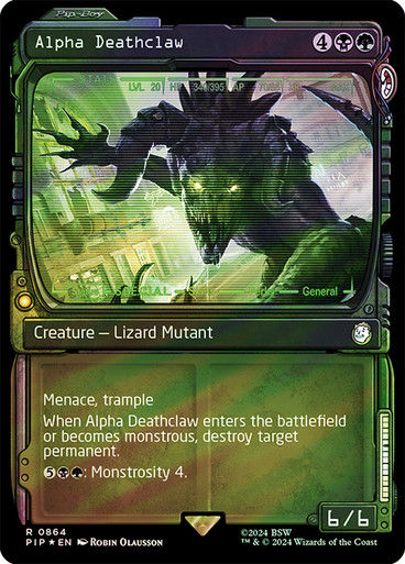 Alpha Deathclaw (pip) (864) / Showcase Surge Foil