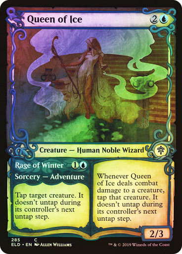 Queen of Ice // Rage of Winter (ELD) (285) / Showcase / Foil