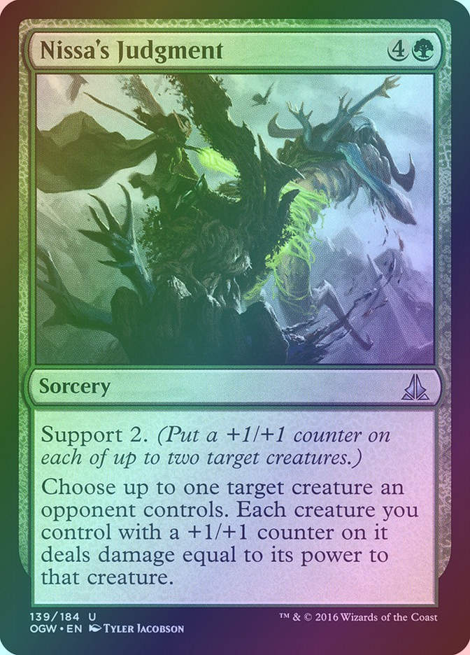 Nissa's Judgment (OGW) (139) / Foil