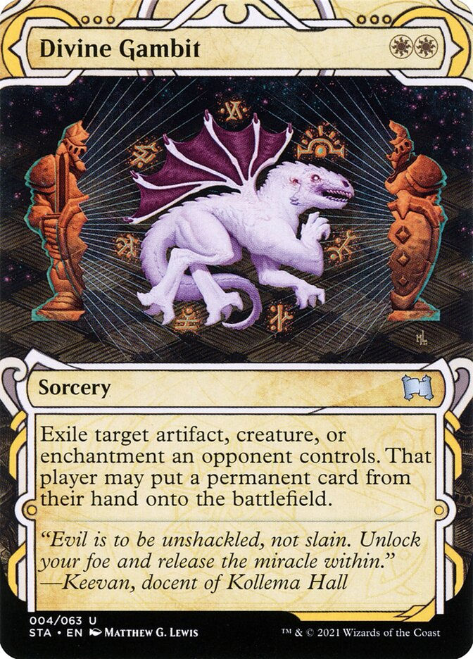 Divine Gambit (STA) (4) / Borderless / Showcase
