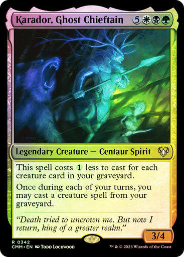 Karador, Ghost Chieftain (cmm) / Foil