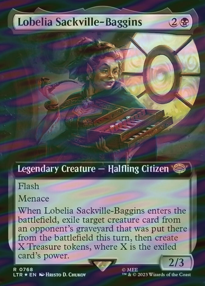 Lobelia Sackville-Baggins (LTR) (768) / Extended Art / Surge Foil