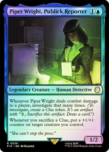 Piper Wright, Publick Reporter (pip) (36) / Foil