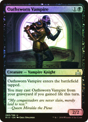 Oathsworn Vampire (RIX) (80) / Foil