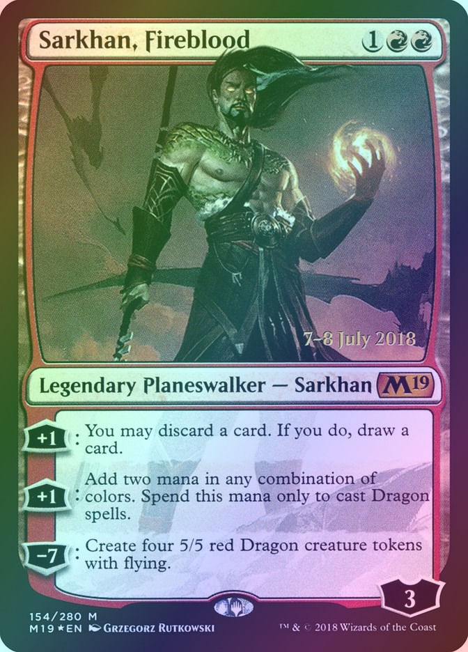 Sarkhan, Fireblood (PM19) (154s) / Foil