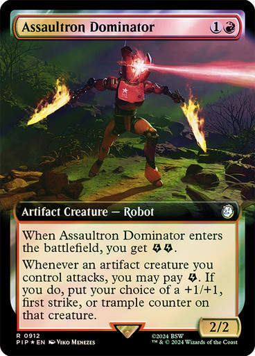 Assaultron Dominator (pip) (912) / Extended Surge Foil