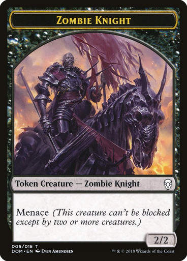 Zombie Knight Token (TDOM)