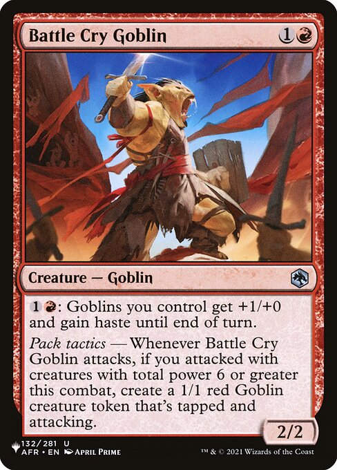 Battle Cry Goblin (PLST) (AFR-132)