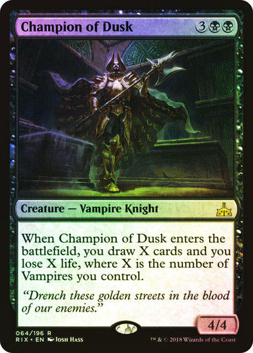 Champion of Dusk (RIX) (64) / Foil