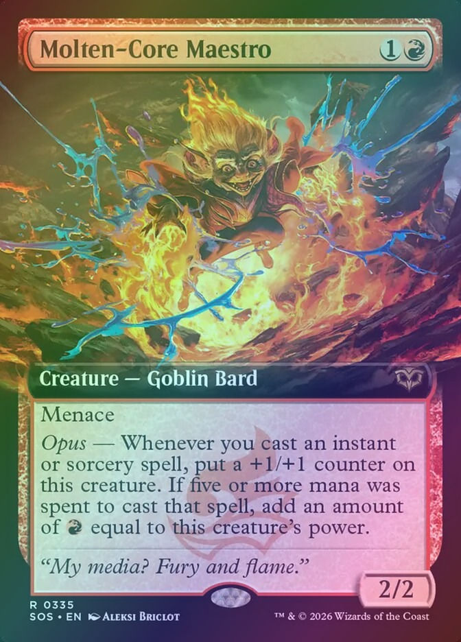 Molten-Core Maestro (SOS) (335) / Extended Art / Foil