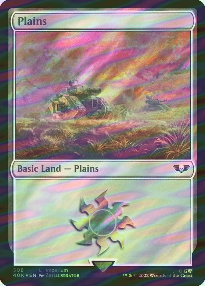 Plains (40K) (306★) / Surge Foil