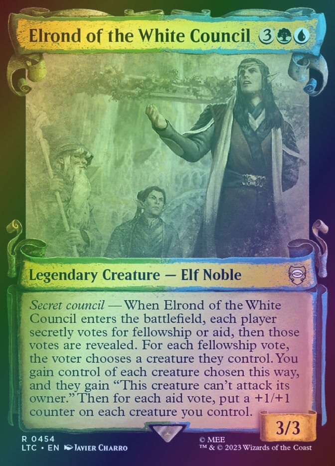 Elrond of the White Council (LTC) (454) / Showcase / Foil