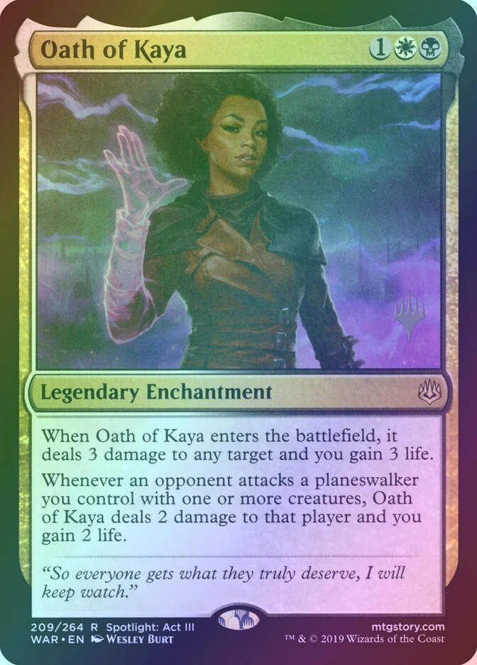 Oath of Kaya (PWAR) (209p) / Foil