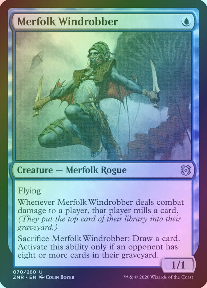 Merfolk Windrobber (ZNR) (70) / Foil