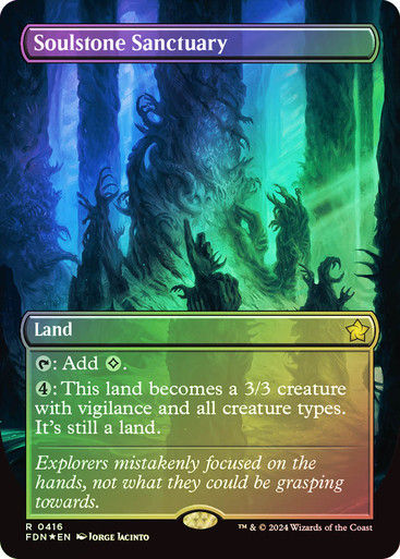 Soulstone Sanctuary (FDN) (416) / Mana Foil / Borderless