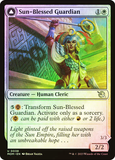 Sun-Blessed Guardian // Furnace-Blessed Conqueror (mom) / Foil