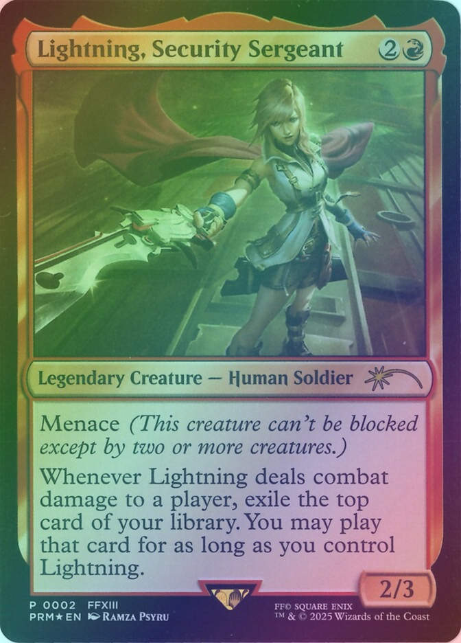 Lightning, Security Sergeant (PMEI) (2025-12) / Foil
