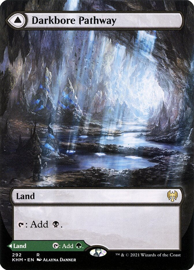 Darkbore Pathway // Slitherbore Pathway (KHM) (292) / Borderless — cara 1 de 2