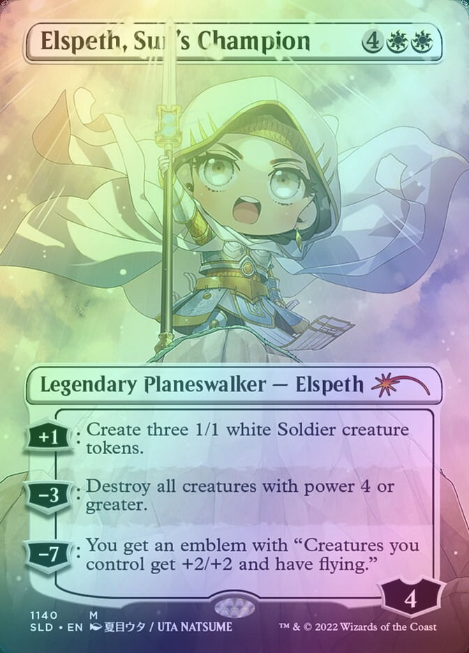 Elspeth, Sun's Champion (SLD) (1140) / Borderless / Foil