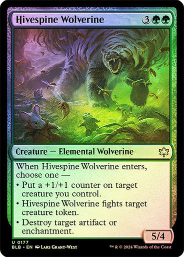 Hivespine Wolverine (blb) (177) / Foil