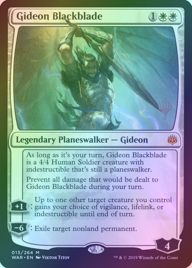 Gideon Blackblade (PWAR) (13p) / Foil