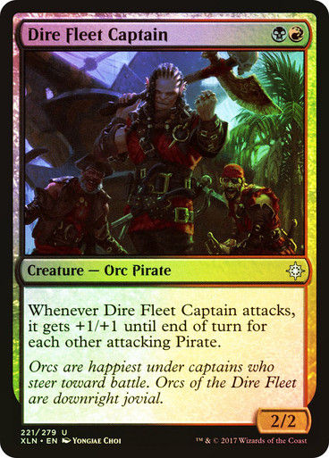 Dire Fleet Captain (XLN) (221) / Foil