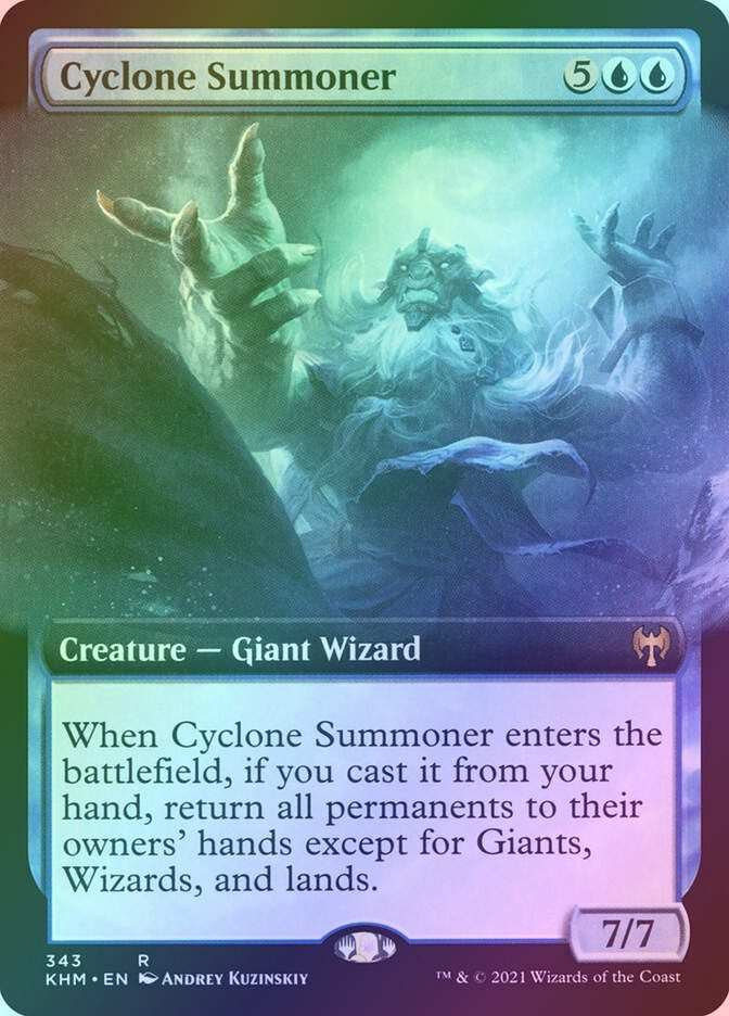 Cyclone Summoner (KHM) (343) / Extended Art / Foil