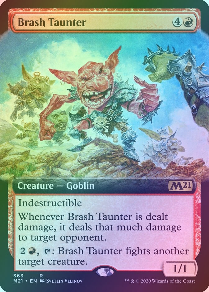 Brash Taunter (M21) (363) / Extended Art / Foil