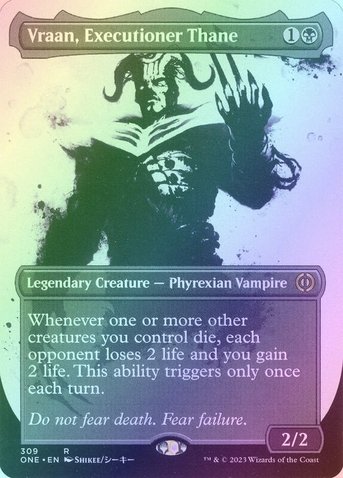 Vraan, Executioner Thane (ONE) (309) / Borderless / Showcase / Foil
