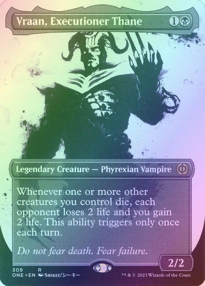 Vraan, Executioner Thane (ONE) (309) / Borderless / Showcase / Foil