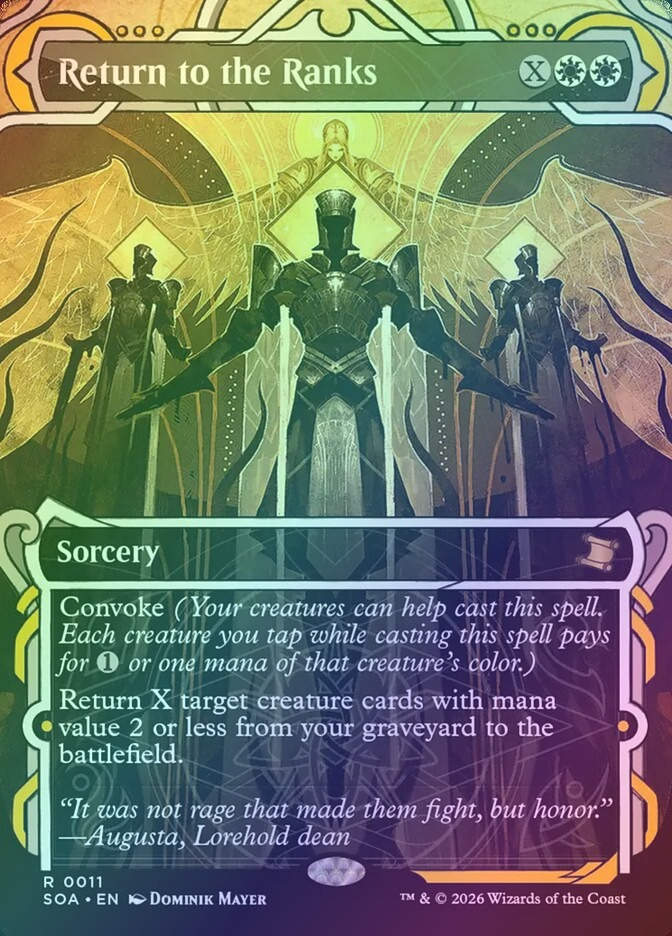 Return to the Ranks (SOA) (11) / Borderless / Showcase / Foil