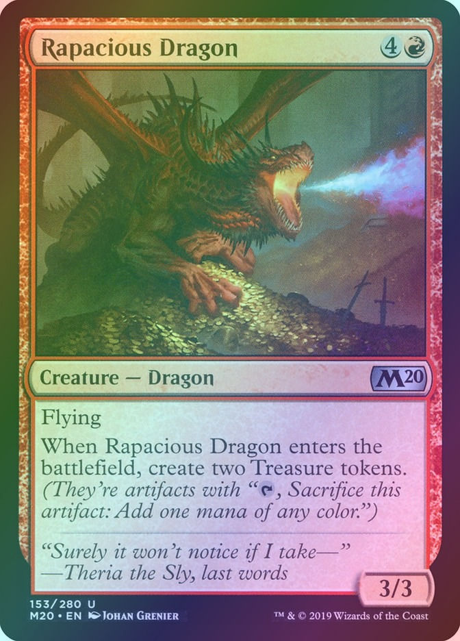 Rapacious Dragon (M20) (153) / Foil